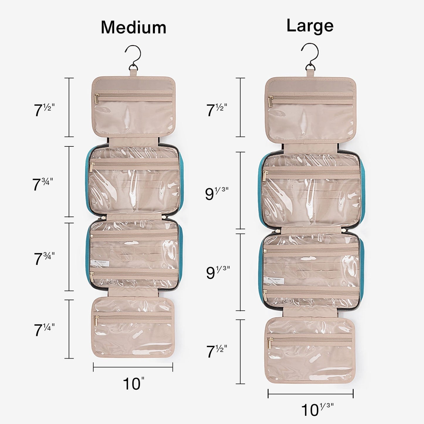 Bonchemin Teal The Space Saver Toiletry Bag