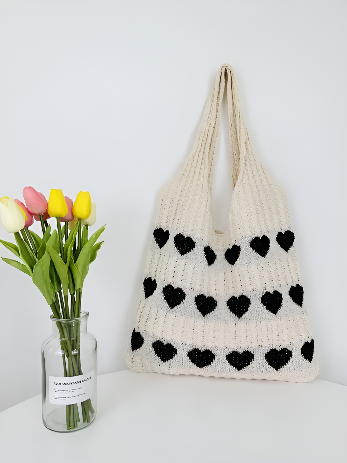 Heart Crochet Tote