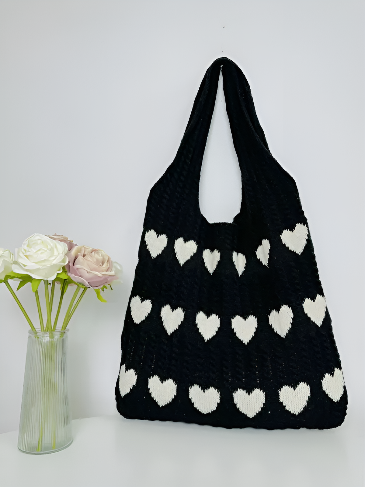 Heart Crochet Tote
