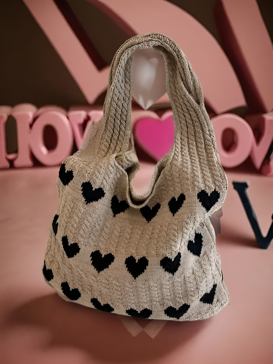 Heart Crochet Tote
