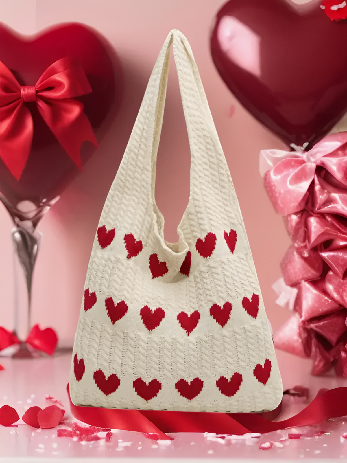 Heart Crochet Tote