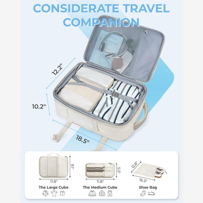 Falco 40L Expandable Airline Approved Carry On Travel Backpack