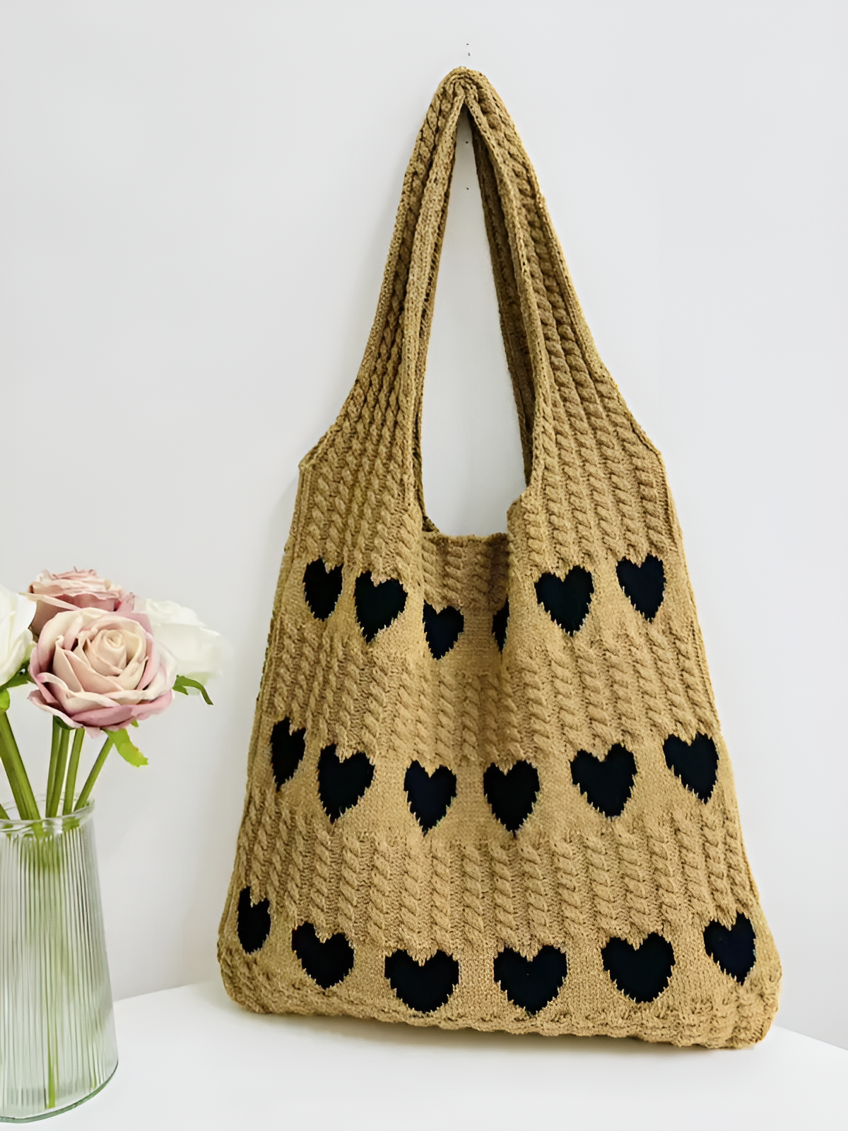 Heart Crochet Tote