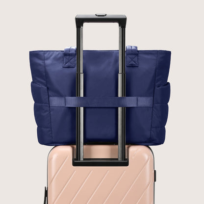 20L Puffy Tote Bag with 15.6" Laptop Compartment