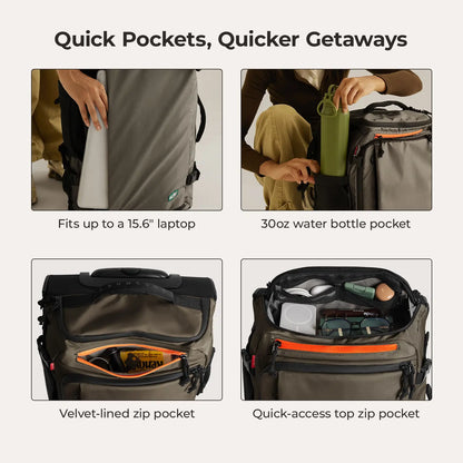 Blast 43L Roller Backpack